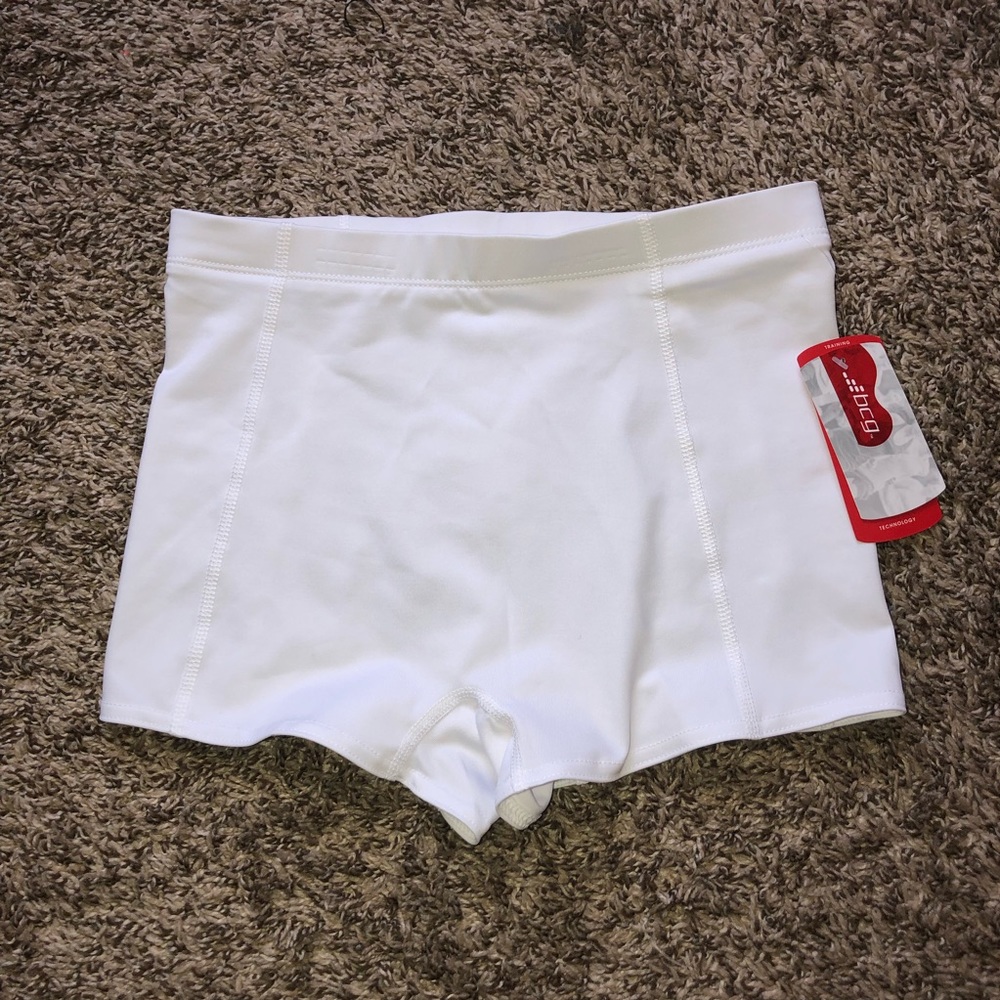 Bcg White Spandex Shorts NWT